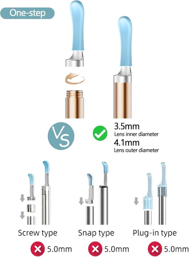 Bebird Replacement Tips Ear, 16 Pieces Waterproof Silicone Ear Spoon for Ear Wax Removal Endoscope, BEBIRD Original Ear Cleaner Tips Set for W3/R3/T15/X3/X17 PRO/D3Pro/T5/R1(Latest Version) - Image 5